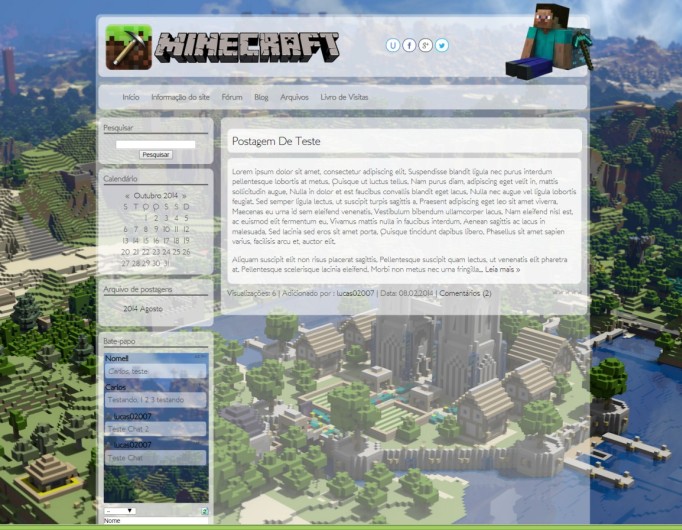 Template para Minecraft WM Online